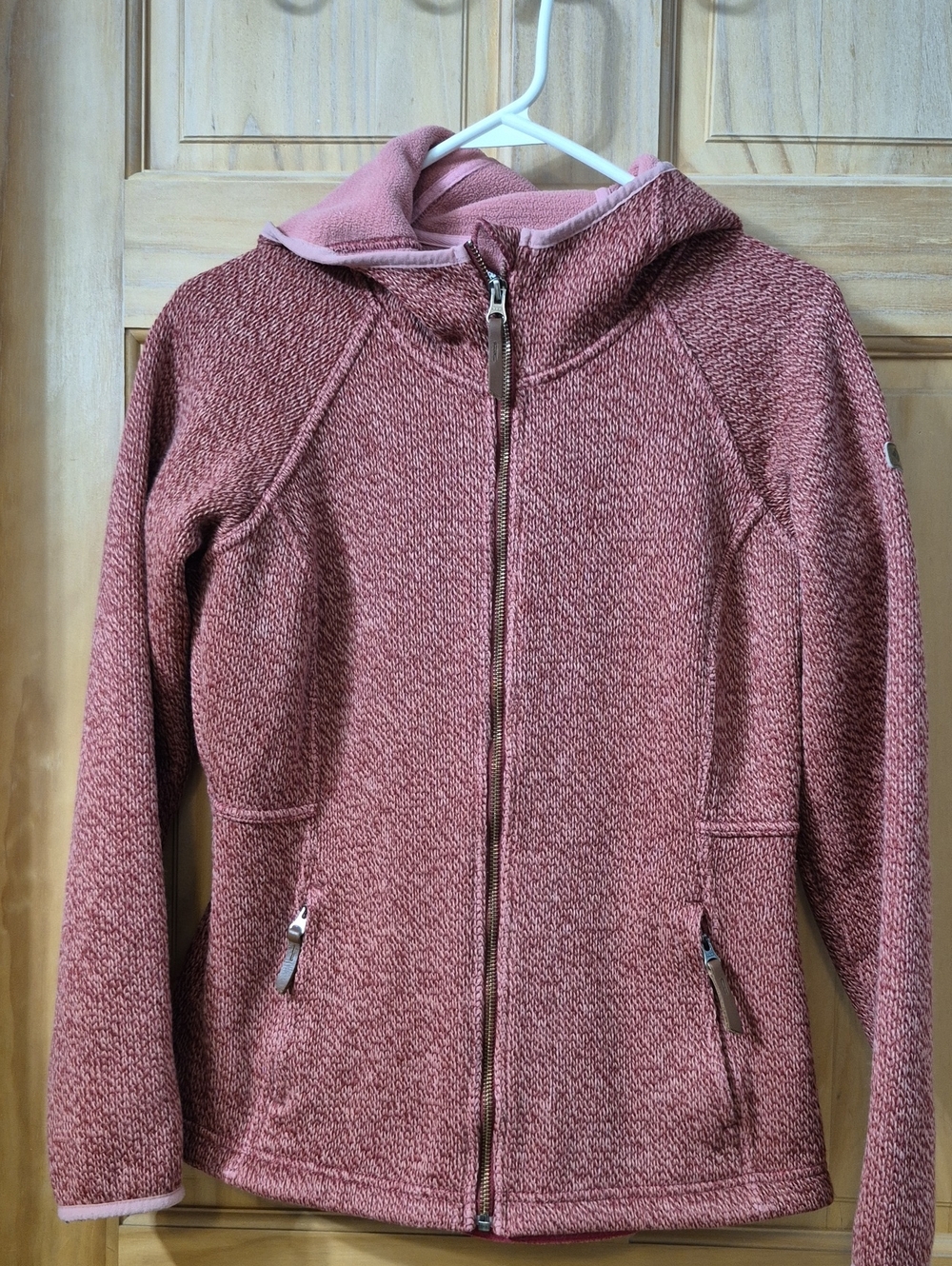 Columbia Womens  Pink Hooded Zip Jacket